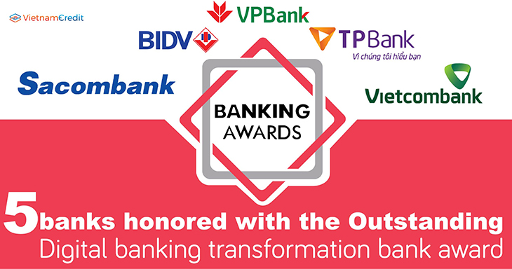 5 banks honored with the Outstanding digital banking transformation bank award